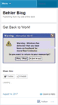 Mobile Screenshot of behlerblog.com