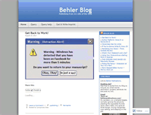 Tablet Screenshot of behlerblog.com